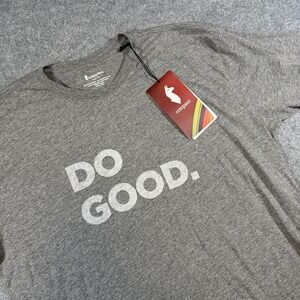 Cotopaxi Shirt Mens 2XL Gray Do Good Logo Organic Cotton Graphic Tee T-Shirt